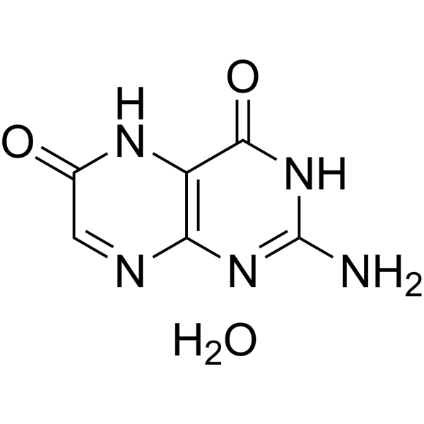 Xanthopterin hydrate Chemical Structure Xanthopterin hydrate (Synonyms: 黄蝶呤水合物)