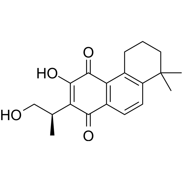 Neocryptotanshinone Chemical Structure Neocryptotanshinone (Synonyms: 新隐丹参酮)