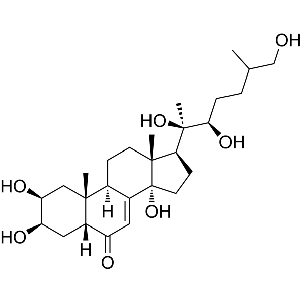 Inokosterone Chemical Structure Inokosterone