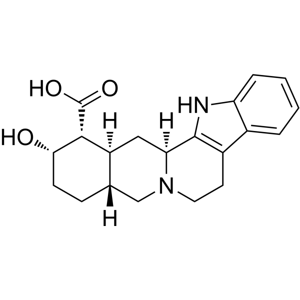 Yohimbic acid Chemical Structure Yohimbic acid (Synonyms: 育亨酸)