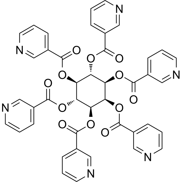 Inositol nicotinate Chemical Structure Inositol nicotinate (Synonyms: 肌醇烟酸酯; Inositol niacinate; Hexanicit)