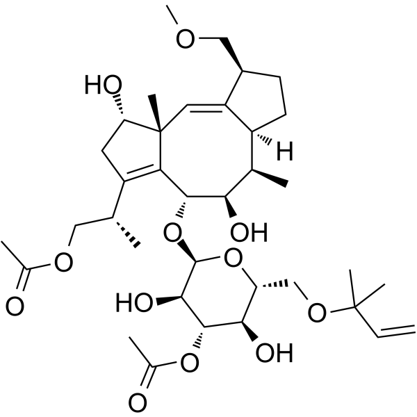 Fusicoccin Chemical Structure Fusicoccin (Synonyms: Fusicoccin A)