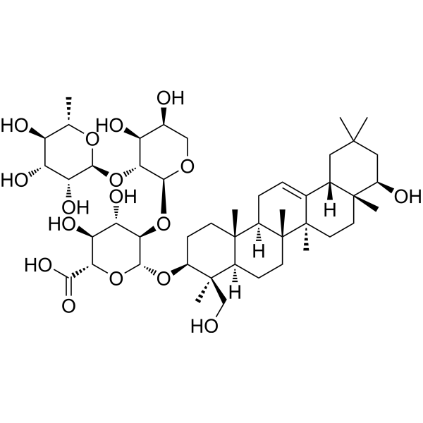 Soyasaponin II Chemical Structure Soyasaponin II