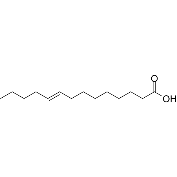 Myristelaidic acid Chemical Structure Myristelaidic acid (Synonyms: trans-9-Tetradecenoic acid)
