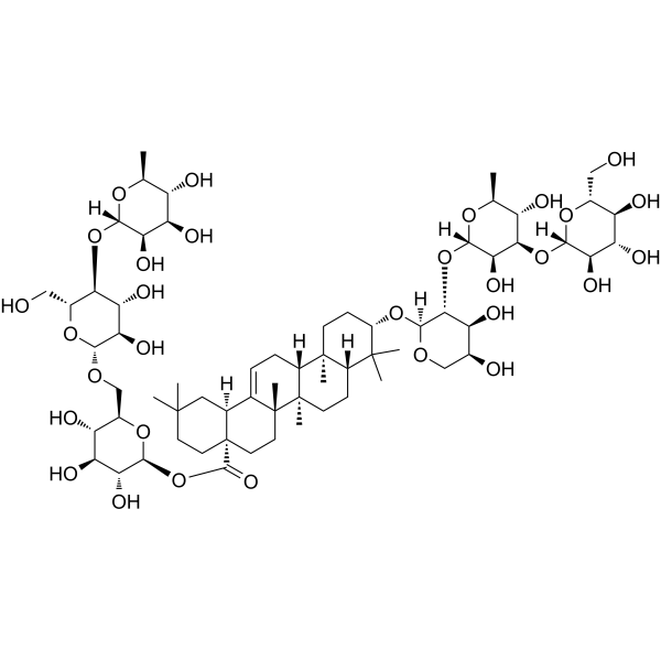Beesioside Q Chemical Structure Beesioside Q (Synonyms: 铁破锣皂甙Q)