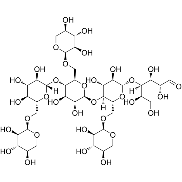 Heptasaccharide Glc4Xyl3 Chemical Structure Heptasaccharide Glc4Xyl3 (Synonyms: 木七糖)