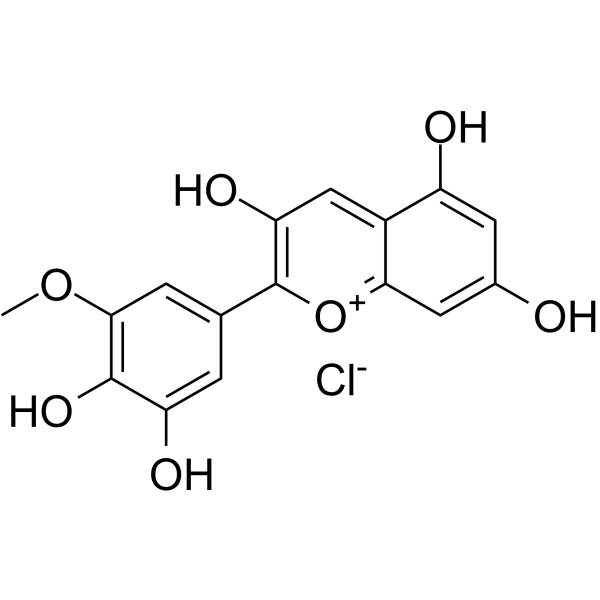 Petunidin chloride Chemical Structure Petunidin chloride