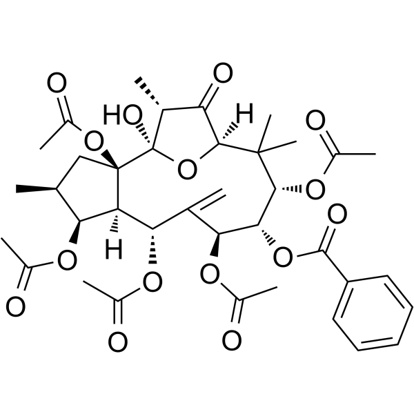 Kansuinine A Chemical Structure Kansuinine A (Synonyms: 甘遂萜酯A)
