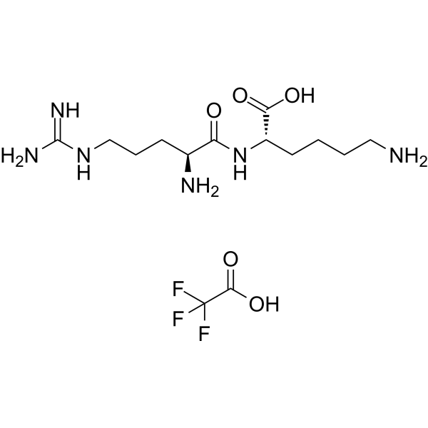 H-Arg-Lys-OH TFA Chemical Structure H-Arg-Lys-OH TFA