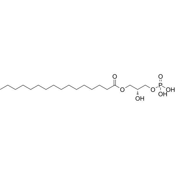 1-Palmitoyl-sn-glycerol 3-phosphate Chemical Structure 1-Palmitoyl-sn-glycerol 3-phosphate (Synonyms: 1-P-GPA)