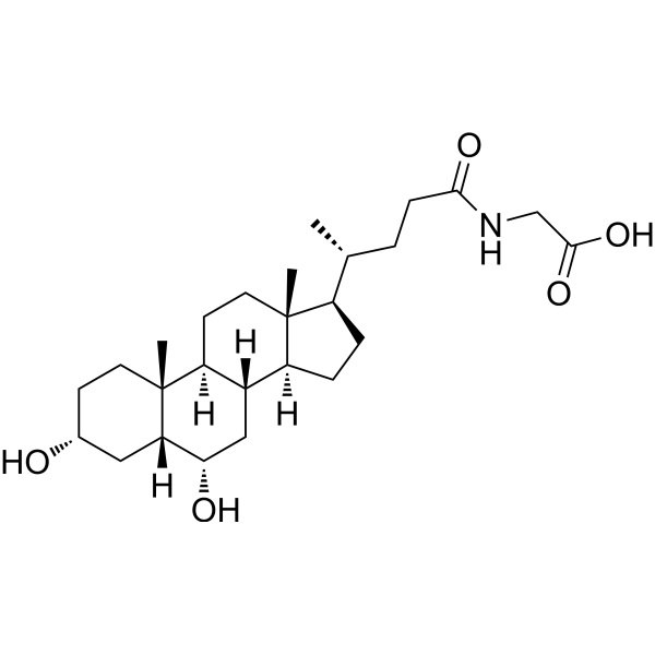 Glycohyodeoxycholic acid (Standard) Chemical Structure Glycohyodeoxycholic acid (Standard)