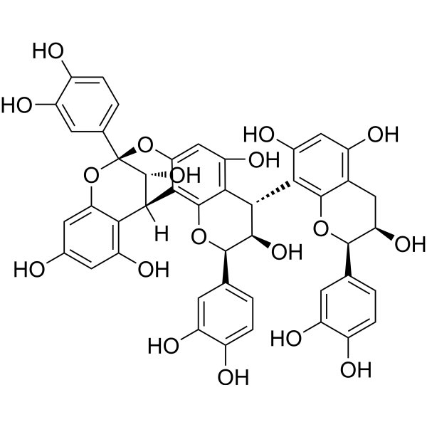 Cinnamtannin B-1 Chemical Structure Cinnamtannin B-1 (Synonyms: 肉桂单宁B-1)