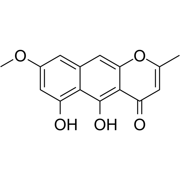 Rubrofusarin Chemical Structure Rubrofusarin (Synonyms: 红镰霉素)