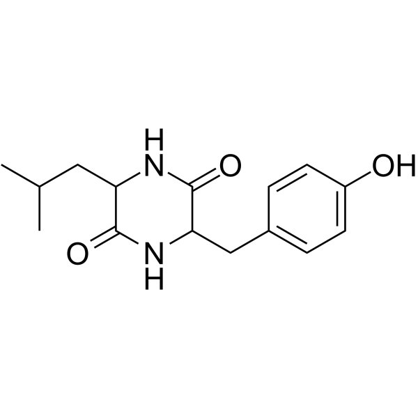 Cyclo(Tyr-Leu) Chemical Structure Cyclo(Tyr-Leu)