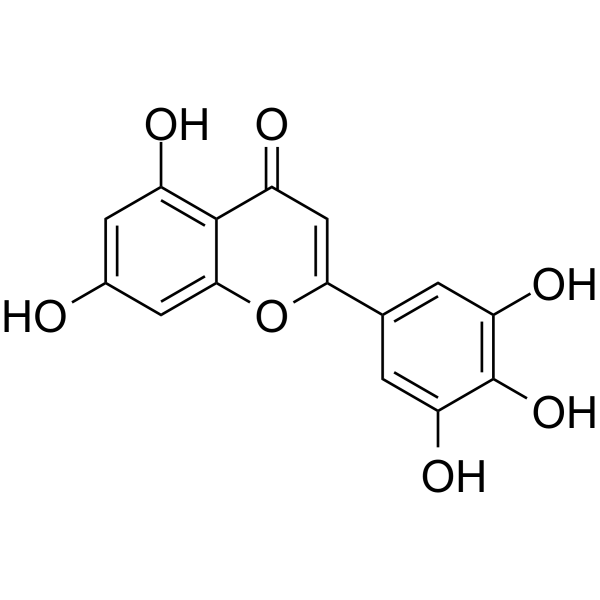 Tricetin Chemical Structure Tricetin (Synonyms: 三粒小麦黄酮)