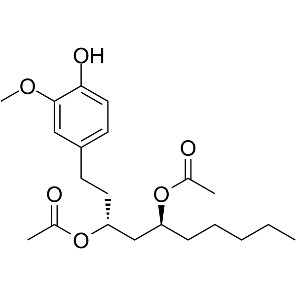 Diacetoxy-6-gingerdiol Chemical Structure Diacetoxy-6-gingerdiol