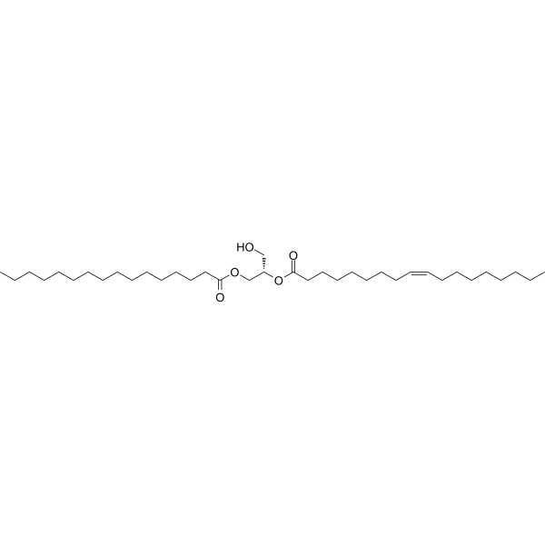 1-Palmitoyl-2-oleoyl-sn-glycerol Chemical Structure 1-Palmitoyl-2-oleoyl-sn-glycerol