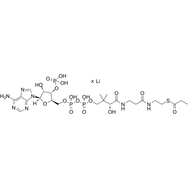 Propionyl coenzyme A lithium Chemical Structure Propionyl coenzyme A lithium