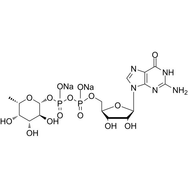 GDP-L-fucose disodium Chemical Structure GDP-L-fucose disodium