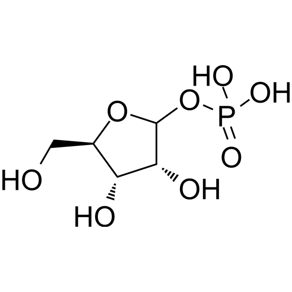 D-Ribofuranose1-dihydrogenphosphate Chemical Structure D-Ribofuranose1-dihydrogenphosphate (Synonyms: Ribose 1-phosphate)