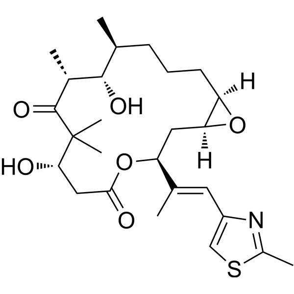 Epothilone A Chemical Structure Epothilone A (Synonyms: 埃博霉素 A; Epo A)