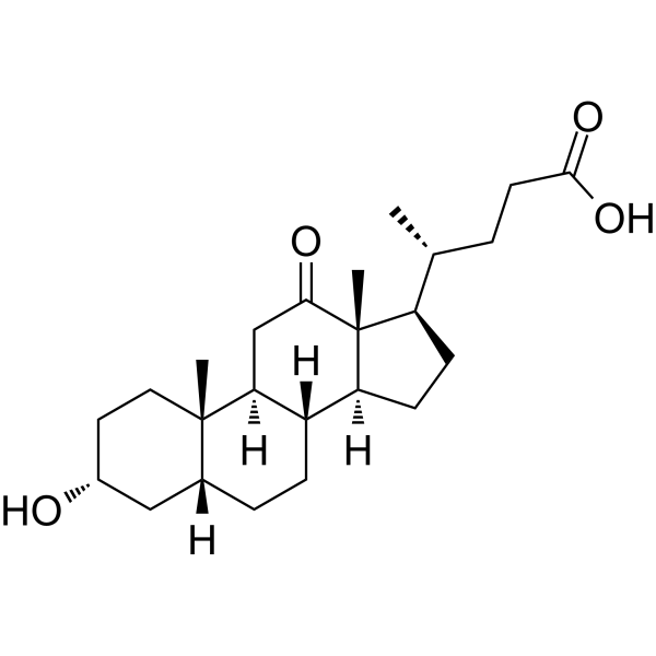 12-Ketodeoxycholic acid Chemical Structure 12-Ketodeoxycholic acid (Synonyms: 12-Ketolithocholic acid)