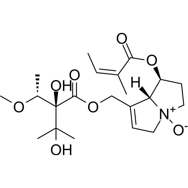 Lasiocarpine N-oxide Chemical Structure Lasiocarpine N-oxide
