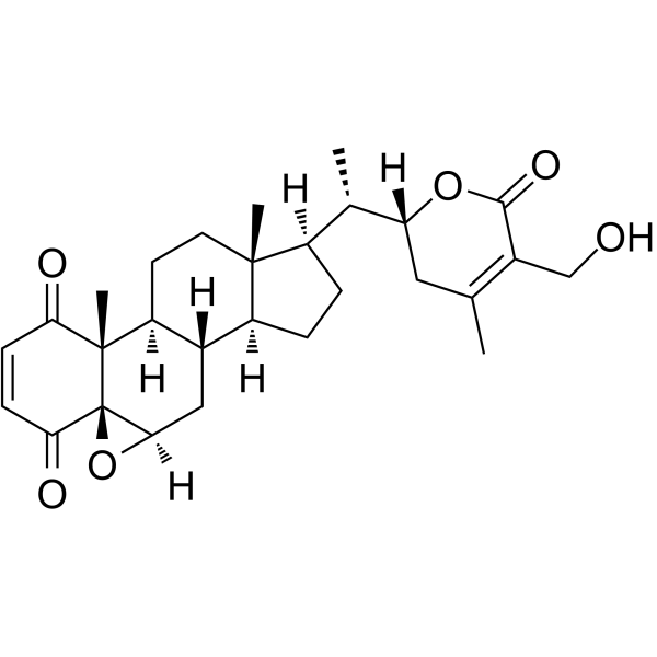 4-Dehydrowithaferin A Chemical Structure 4-Dehydrowithaferin A (Synonyms: 4-oxo Withaferin A)