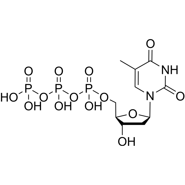Deoxythymidine-5'-triphosphate Chemical Structure Deoxythymidine-5