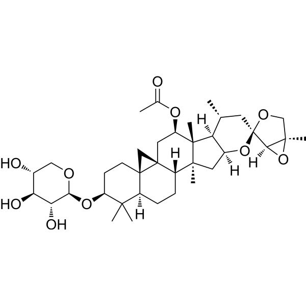23-epi-26-Deoxyactein Chemical Structure 23-epi-26-Deoxyactein (Synonyms: 27-Deoxyactein)