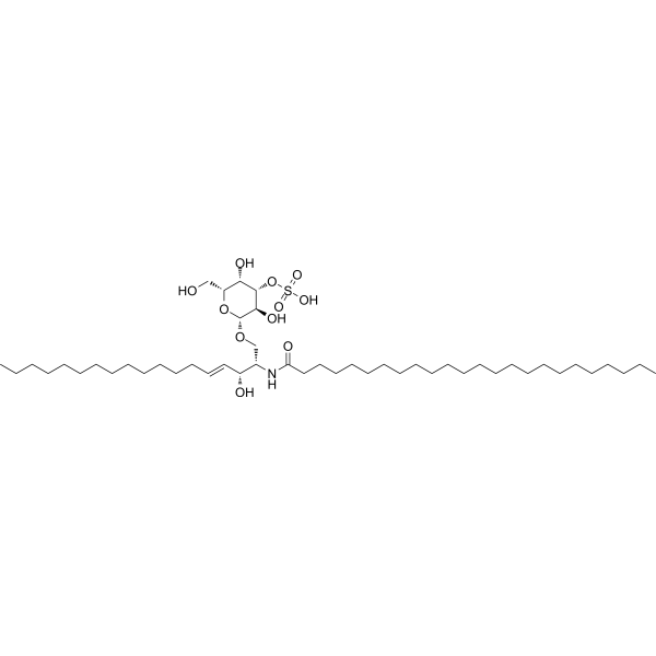 Tetracosanoyl-sulfatide Chemical Structure Tetracosanoyl-sulfatide (Synonyms: C24 3