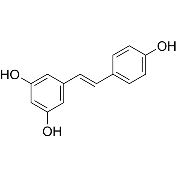 Resveratrol (Standard) Chemical Structure Resveratrol (Standard) (Synonyms: 白藜芦醇(标准品); trans-Resveratrol (Standard); SRT501 (Standard))