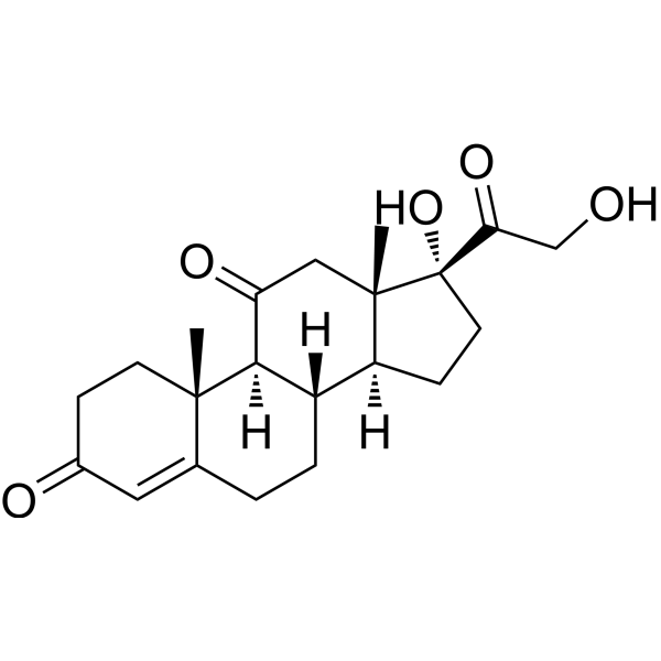 Cortisone (Standard) Chemical Structure Cortisone (Standard) (Synonyms: 17-Hydroxy-11-dehydrocorticosterone(Standard); Kendall