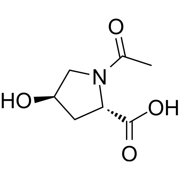 Oxaceprol Chemical Structure Oxaceprol (Synonyms: 奥沙西罗; N-Acetyl-L-hydroxyproline)