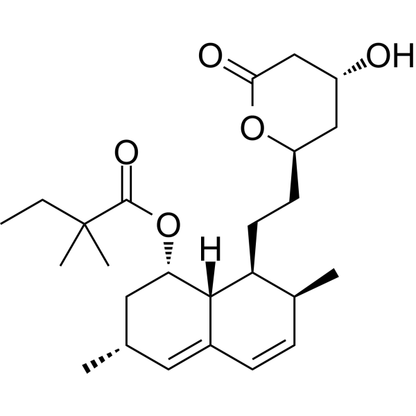 Simvastatin Chemical Structure Simvastatin (Synonyms: 辛伐他汀; MK 733)