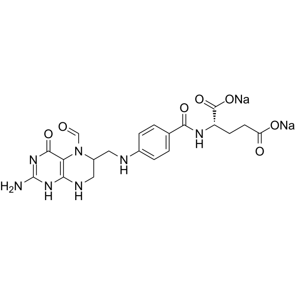 Folinic acid disodium Chemical Structure Folinic acid disodium (Synonyms: Leucovorin disodium)