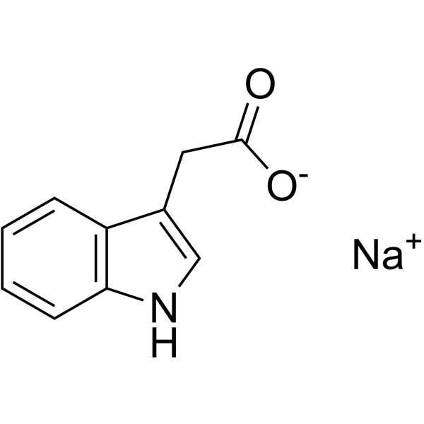 3-Indoleacetic acid sodium Chemical Structure 3-Indoleacetic acid sodium (Synonyms: Indole-3-acetic acid sodium; 3-IAA sodium)