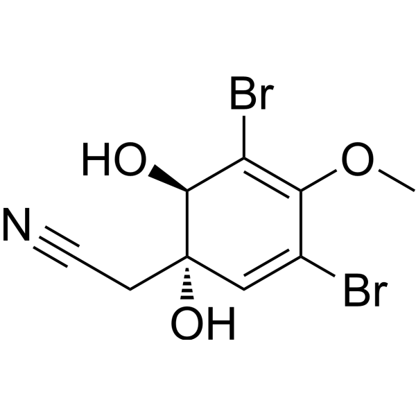 Aeroplysinin 1 Chemical Structure Aeroplysinin 1 (Synonyms: (+)-Aeroplysinin-1)