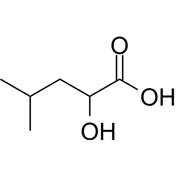 Leucic acid Chemical Structure Leucic acid (Synonyms: α-Hydroxyisocaproic acid)
