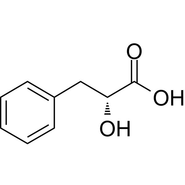 D-(+)-Phenyllactic acid Chemical Structure D-(+)-Phenyllactic acid (Synonyms: D-3-Phenyllactic acid)