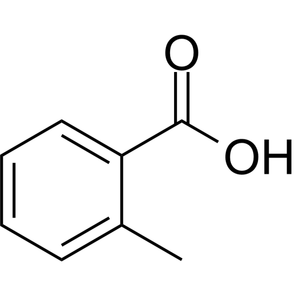 o-Toluic acid Chemical Structure o-Toluic acid (Synonyms: 邻甲基苯甲酸; 2-Methylbenzoic acid)