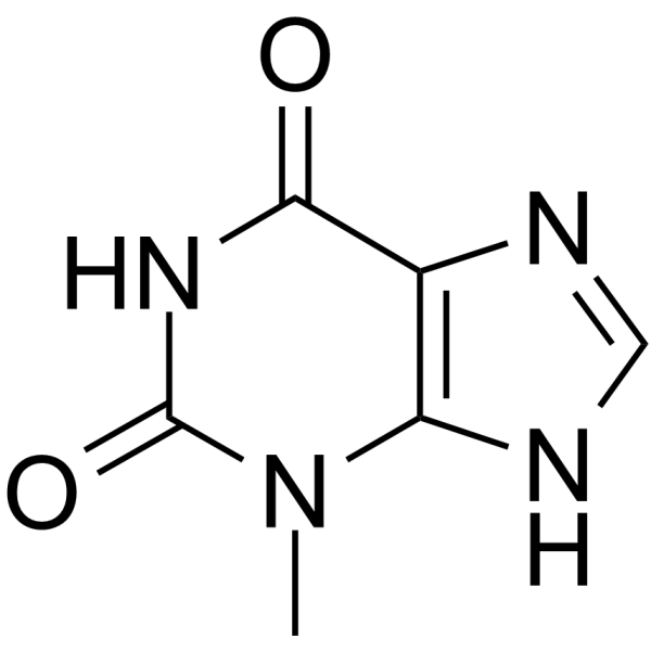3-Methylxanthine Chemical Structure 3-Methylxanthine