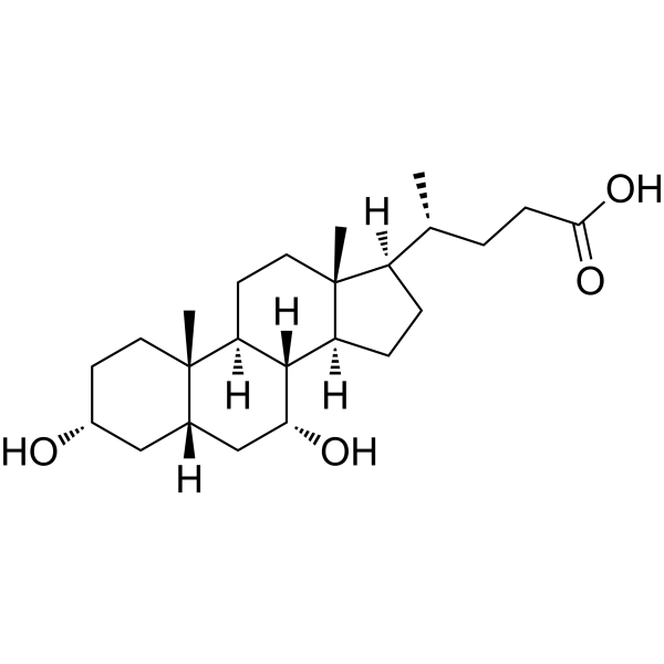 Chenodeoxycholic Acid (Standard) Chemical Structure Chenodeoxycholic Acid (Standard) (Synonyms: CDCA (Standard))