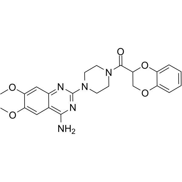 Doxazosin Chemical Structure Doxazosin (Synonyms: 多沙唑嗪; UK 33274)