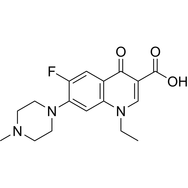 Pefloxacin Chemical Structure Pefloxacin (Synonyms: 培氟沙星; Pefloxacinium)