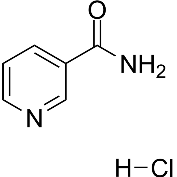 Nicotinamide Hydrochloride Chemical Structure Nicotinamide Hydrochloride (Synonyms: Niacinamide Hydrochloride; Nicotinic acid amide Hydrochloride)