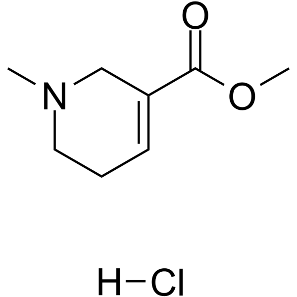 Arecoline hydrochloride Chemical Structure Arecoline hydrochloride (Synonyms: 盐酸槟榔碱)
