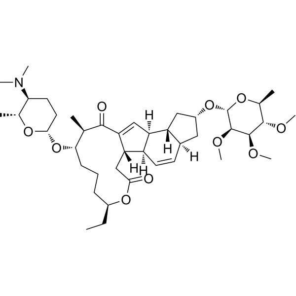 Spinosyn A Chemical Structure Spinosyn A (Synonyms: 多杀霉素 A)