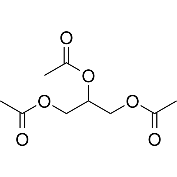 Triacetin                                          (Synonyms: 三醋酸甘油酯; Glyceryl triacetate;  1,2,3-Triacetoxypropane)