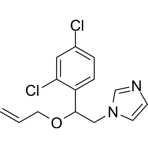 Imazalil Chemical Structure Imazalil (Synonyms: 抑霉唑; Enilconazole)